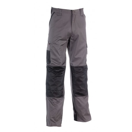 Pantalon de travail gris et noir