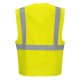 Gilet haute visibité baudrier de chantier avec bretelles jaune ou orange