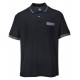 Polo poly coton contrasté