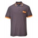 Polo poly coton contrasté