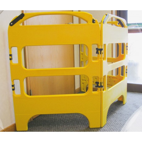 Barrières de chantier rigides pliables 3 pans
