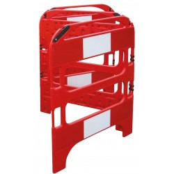 Barrière de chantier rigides pliables 3 pans