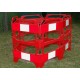 Barrières de chantier rigides pliables 3 pans