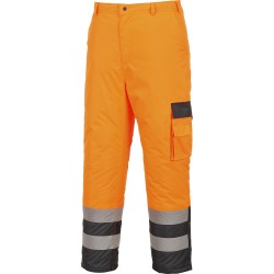 Pantalon doublé Orange fluo / Bleu marine S686 Portwest