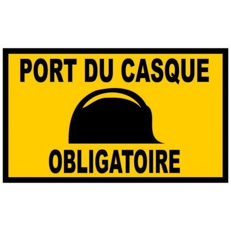 25 Panneaux Port du casque obligatoire