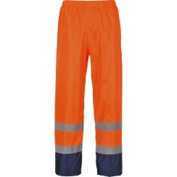 Pantalon de pluie haute visibilité bicolore H444 Orange Fluo Portwest