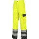 Pantalon Haute-Visibilité doublé bicolore contraste bas zippé - S686 - Portwest