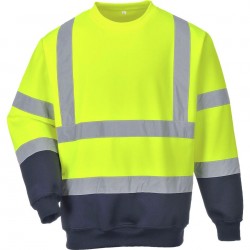 Sweatshirt Haute-Visibilité bicolore contraste - B306 - Portwest