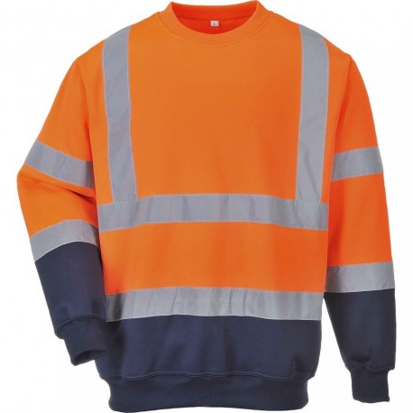 Sweat Haute-Visibilité bicolore contraste