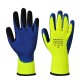 Gants Duo-therm latex A185 Jaune fluo/Bleu Portwest