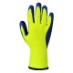 Gants Duo-therm latex A185 Jaune fluo/Bleu Portwest